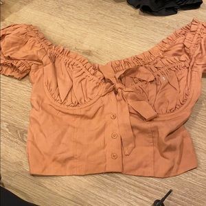 light brown crop top kendal and kylie